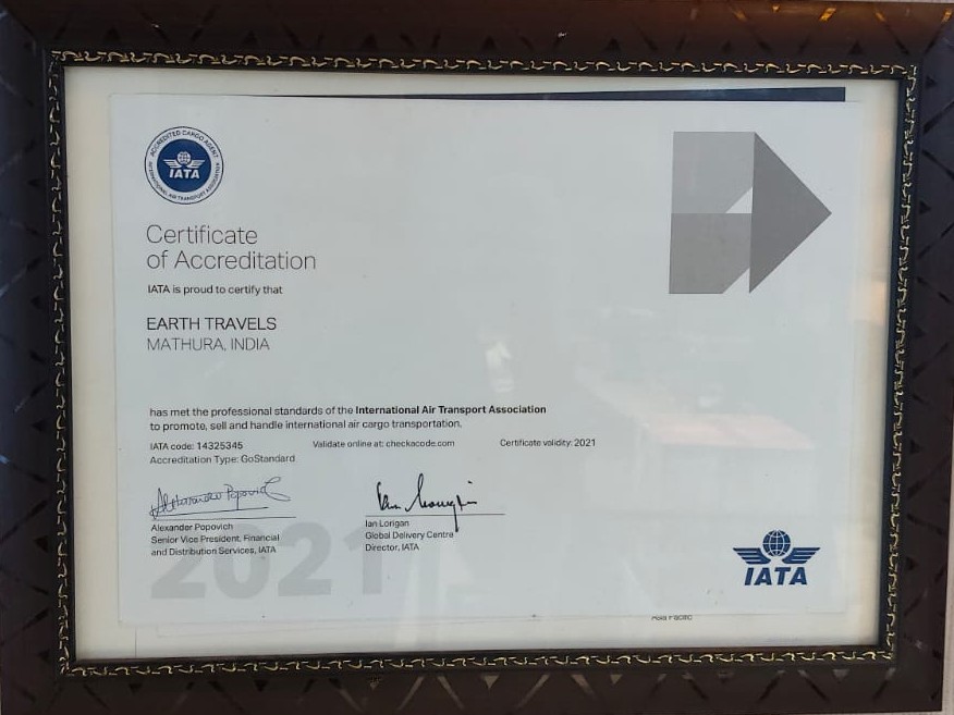 IATA Agency Certificate